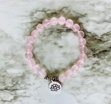 Load image into Gallery viewer, Rose Quartz beaded bracelet