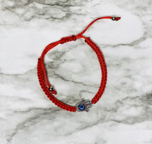 Load image into Gallery viewer, Connected Hamsa adjustable bracelet